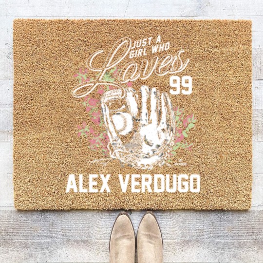 Discover Just A Girl Who Loves Alex Verdugo Coir Doormats