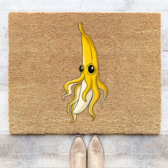 Discover Food Banana Squid Coir Doormats
