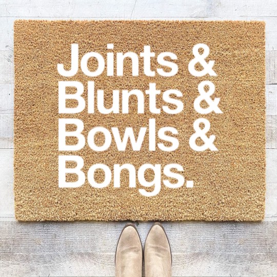 Discover Joints Blunts Bowls Bongs Coir Doormats Unisex Stoner T Coir Doormats