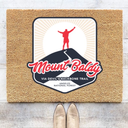 Discover Mount Baldy via Devil's Backbone Trail Coir Doormats