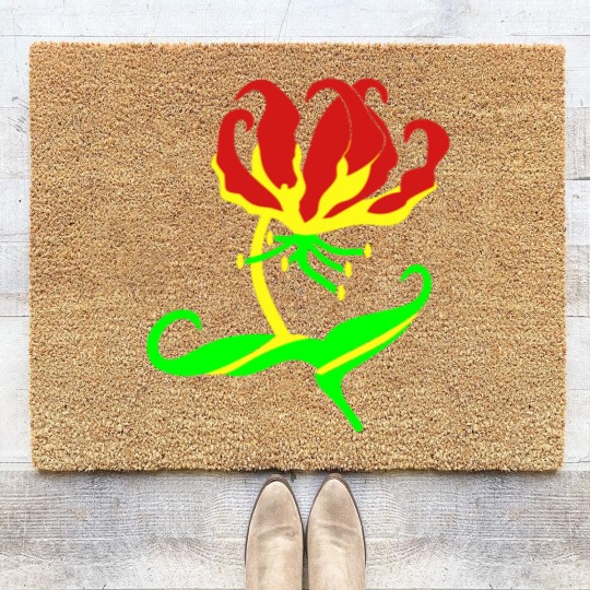 Discover Flame Lily, Zimbabwe Coir Doormats