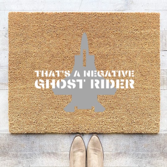 Discover That's a negative ghost rider quote design in air Coir Doormats