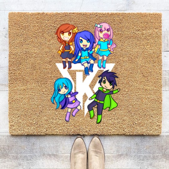 Discover Funneh and the Krew Cartoon - Funneh - Coir Doormats