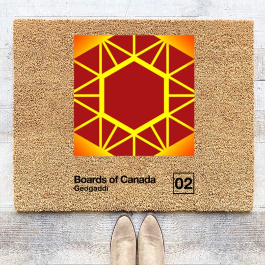 Discover Geogaddi / Minimal Style Graphic Artwork Design - Boards Of Canada - Coir Doormats