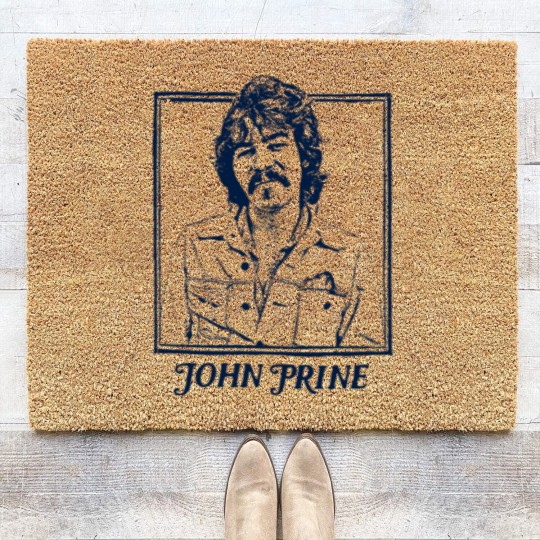 Discover John Prine // Retro Style Folk Music Design - John Prine - Coir Doormats