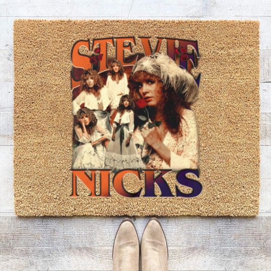 Discover Stevie Nicks Vintage Coir Doormats, Fleetwood Mac Graphic Tees, Stevie Nicks 90s Graphic Coir Doormats