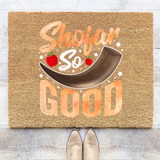 Discover Shofar So Good Rosh Hannukah Chanukkah Jewish Coir Doormats