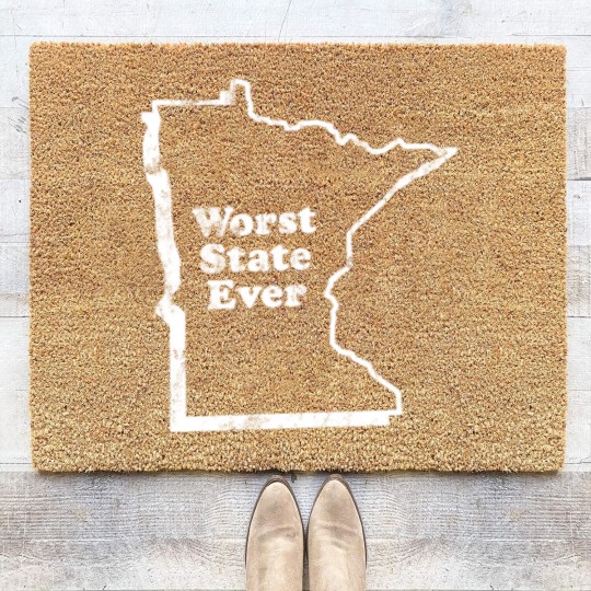 Discover MINNESOTA - WORST STATE EVER Coir Doormats