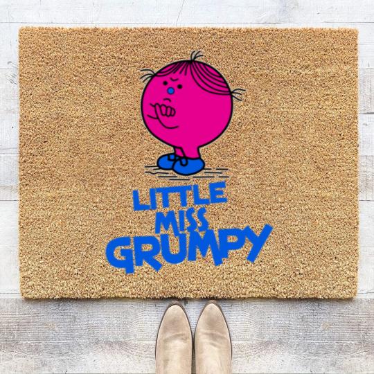 Discover angry little Miss Grumpy Coir Doormats