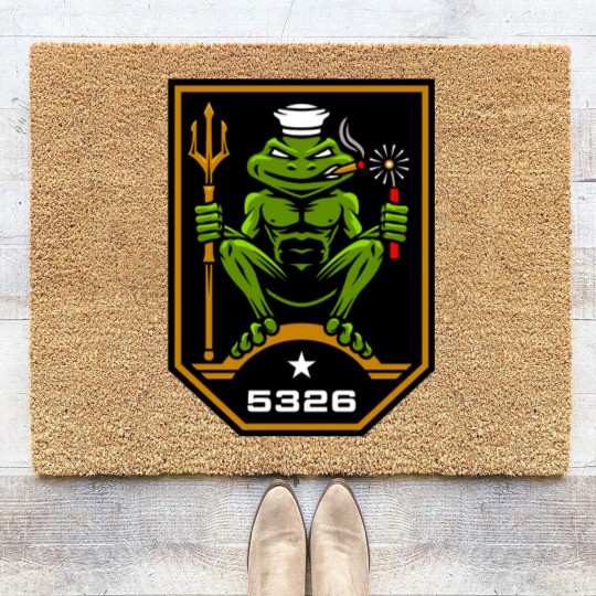 Discover US Navy SEAL Freddie Frog 5326 Coir Doormats