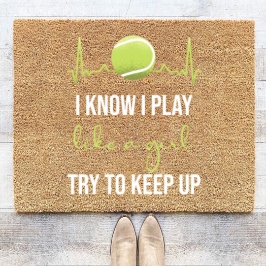 Discover Tennis Women Tennis Girls Coir Doormats