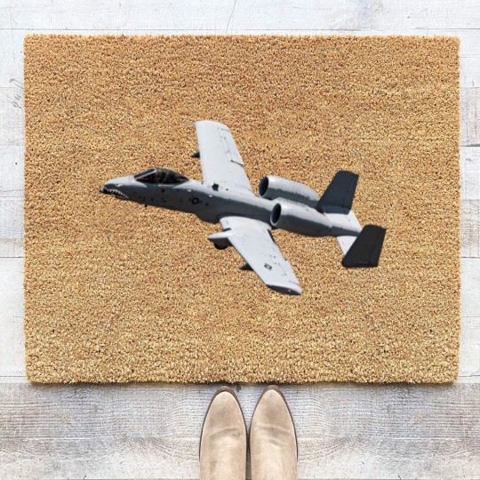 Discover A-10 Thunderbolt II Warthog Airplane - A 10 Thunderbolt 2 - Coir Doormats