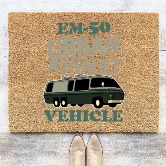 Discover The EM-50 Urban Assault Vehicle - Stripes - Coir Doormats