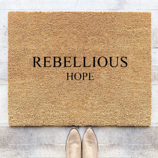 Discover Rebellious Hope Coir Doormats