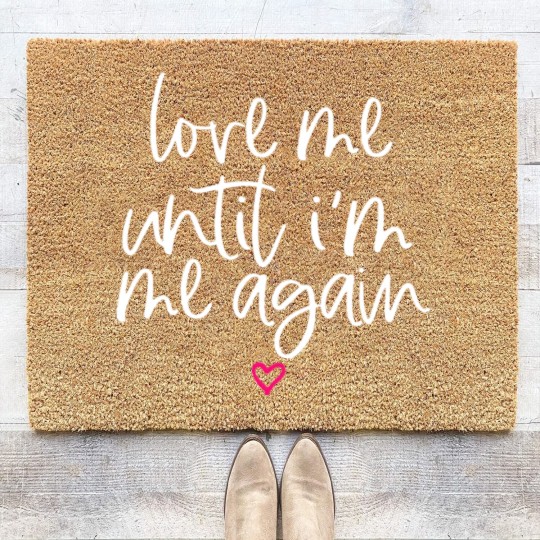 Discover Love Me Until I'M Me Again Mental Health Awareness Coir Doormats