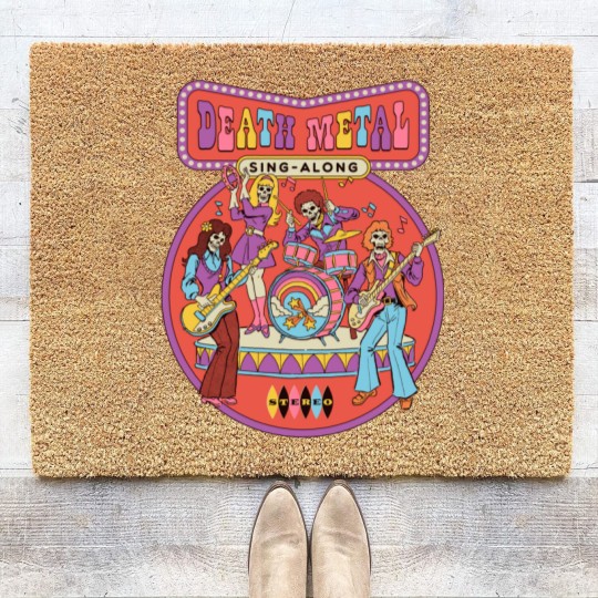Discover Sing-Along Death Metal Coir Doormats classique