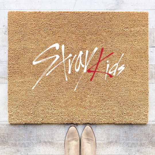 Discover Stray Kids Logo White Classic Coir Doormats