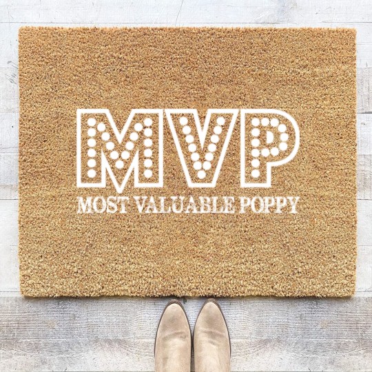 Discover MVP Most Valuable Poppy Fathers Day Gift Coir Doormats