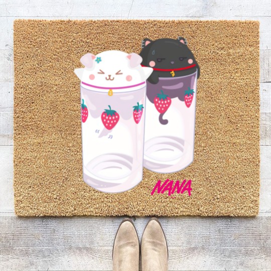 Discover Nana & Hachi - Kawaii version - Nana Anime - Coir Doormats