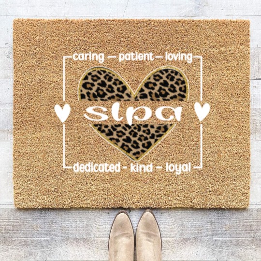 Discover SLPA Therapy Speech Language Pathologist Assistant Coir Doormats