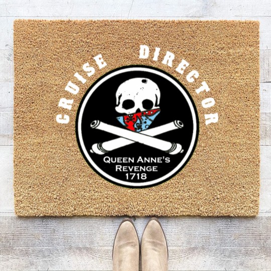 Discover Cruise Director of Queen Anne's Revenge, 1718 Coir Doormats