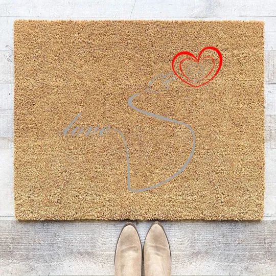 Discover Couple valentine love lamp woman Coir Doormats - Couples Clothing - Coir Doormats