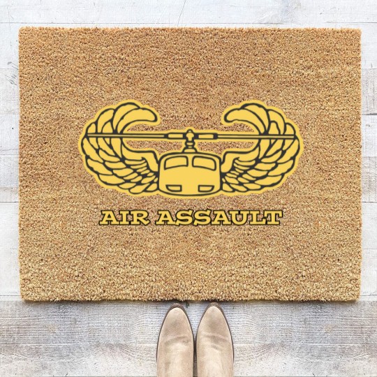 Discover 101st ARMY AIR ASSAULT Wings Gold - 101st Airborne - Coir Doormats