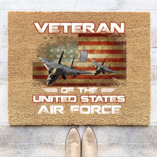 Discover Veteran of the United States US Air Force Coir Doormats