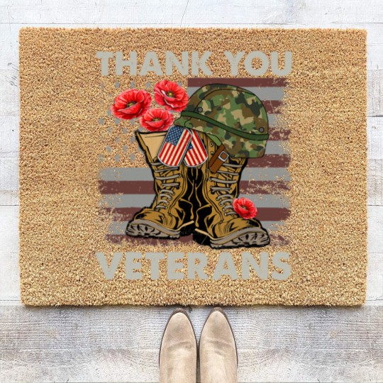 Discover Thank You Veterans Coir Doormats