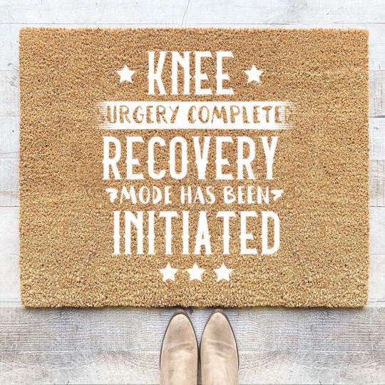 Discover Knee Surgery Completed Recovery Mode Coir Doormats Gift Rehab Coir Doormats Coir Doormats