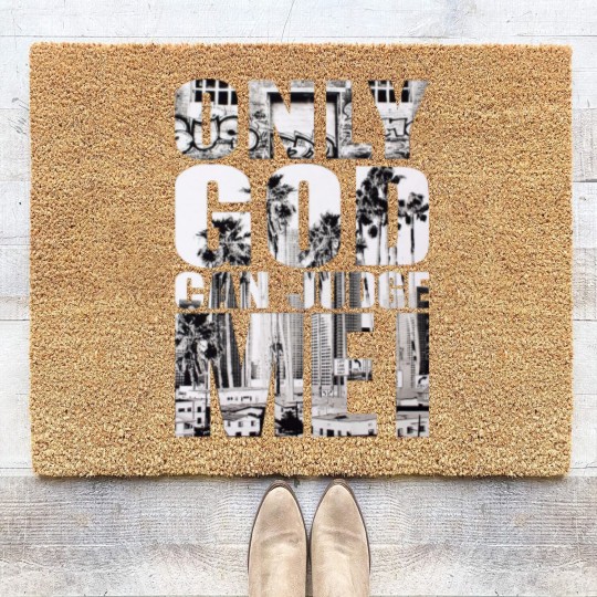 Discover Only God Can Judge Me Coir Doormats