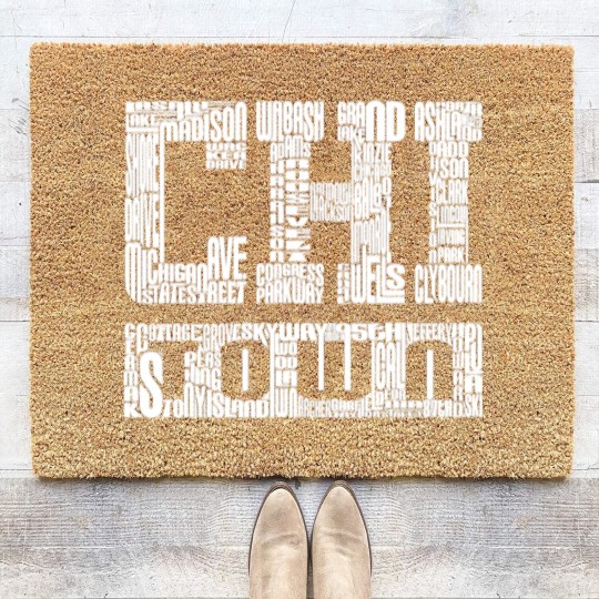 Discover Chi Town Streets Chicago Hoody Clothing Apparel Coir Doormats