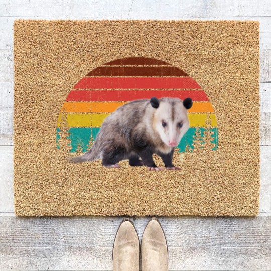 Discover Vintage Retro Possum Lovers Coir Doormats