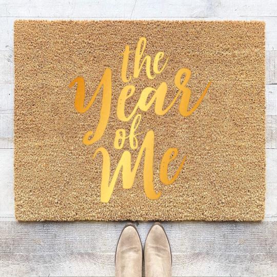 Discover The Year Of Me-Gold Coir Doormats