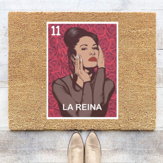 Discover Selena Quintanilla Vintage La Cantante - Mexican Lottery Female Singer Musician Unisex Classic Coir Doormats