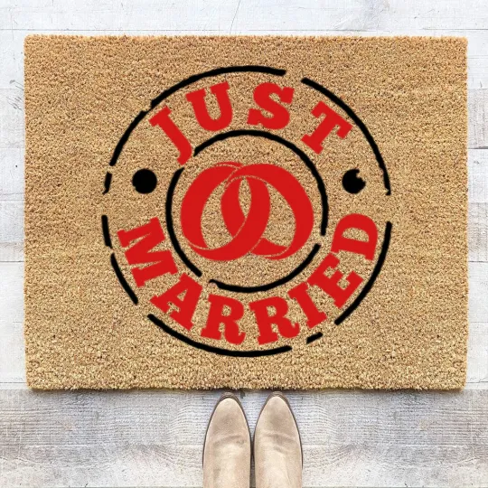 Discover Just Married Coir Doormats