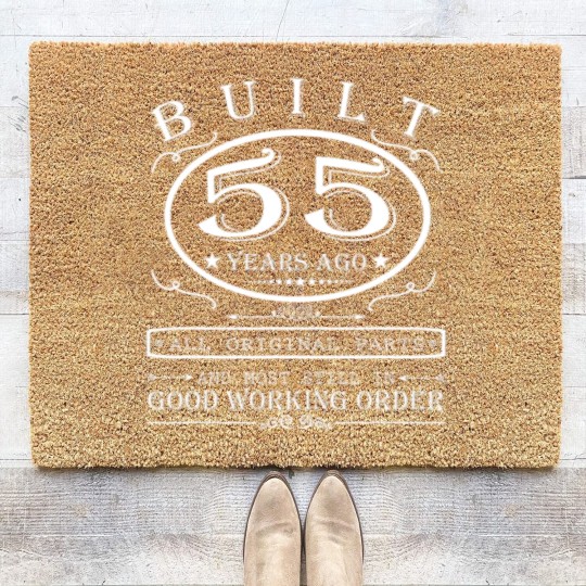 Discover 55th Birthday Gift Built 55 Years Ago Original Par Coir Doormats