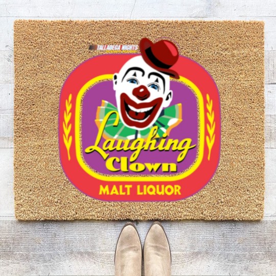Discover Talladega Nights Laughing CLown Malt Liquor Coir Doormats