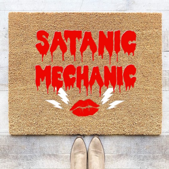 Discover Satanic Mechanic - Rocky Horror - Coir Doormats