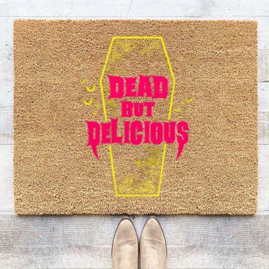 Discover Dead but Delicious - Vampire Quote - What We Do In The Shadows - Coir Doormats