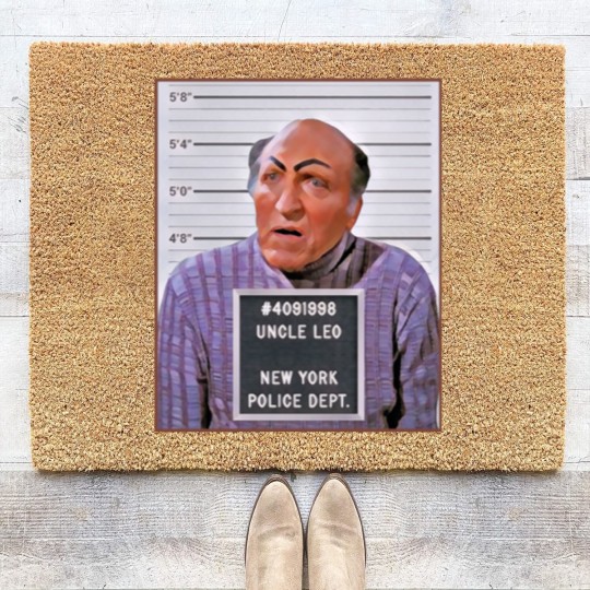 Discover Uncle Leo Mugshot - Seinfeld - Coir Doormats