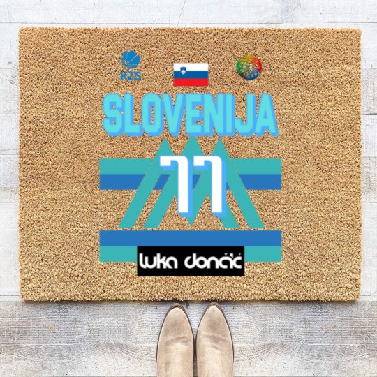 Discover Luka Doncic Slovenija Fan Design - Luka Doncic - Coir Doormats
