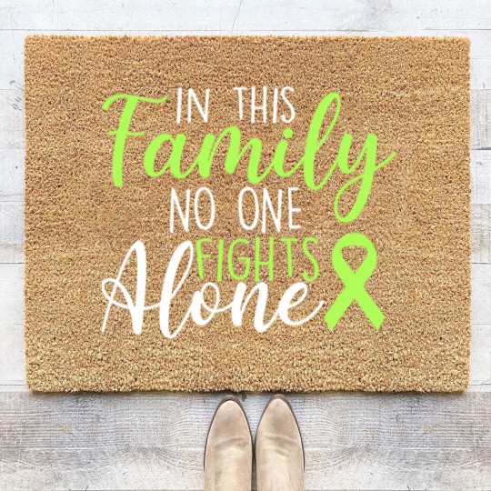 Discover Family Lymphoma Cancer Support no one Fight Alone - Lymphoma Cancer Support - Coir Doormats