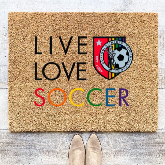 Discover Live Love Soccer - Live Love Soccer - Coir Doormats