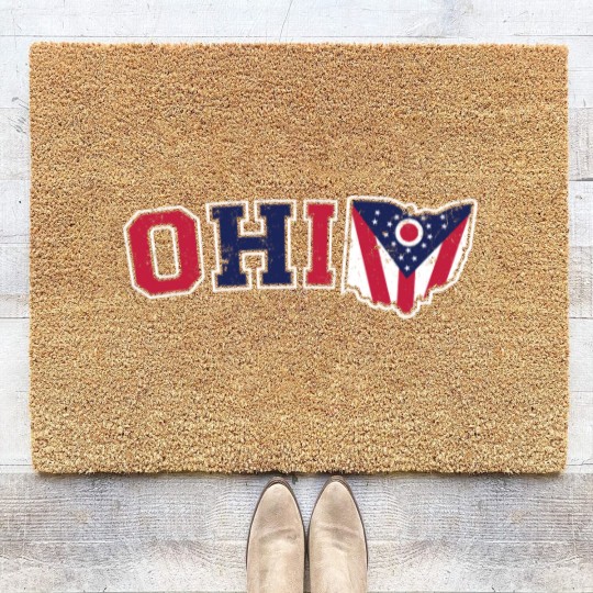 Discover Vintage State of Ohio Ohioan Grunge - State Of Ohio - Coir Doormats
