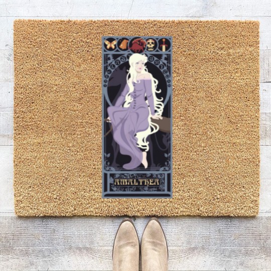 Discover The Last Unicorn - art nouveau - Amalthea - Cult Movies - Coir Doormats
