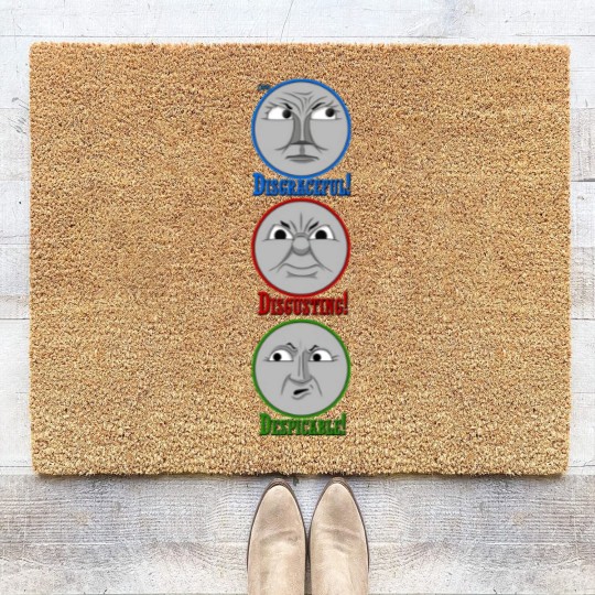 Discover Disgraceful, Disgusting, Despicable - Gordon, James & Henry - Thomas - Coir Doormats