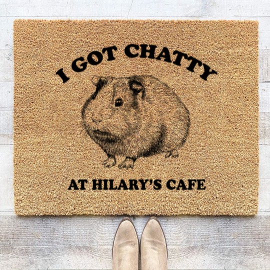 Discover Fleabag| I Got Chatty At Hilary's Cafe| Guinea Pig Cafe - Fleabag - Coir Doormats