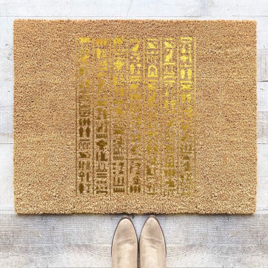 Discover Egyptian Hieroglyphics - Ancient Egypt Coir Doormats