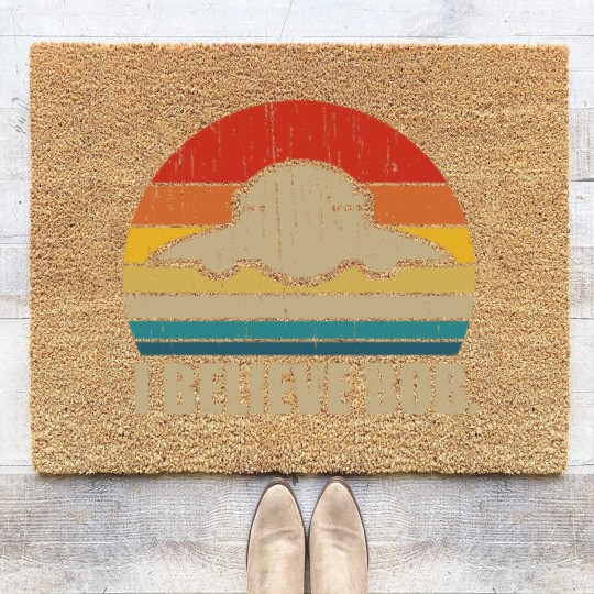 Discover I Believe Bob - Bob Lazar Ufo Area 51 Conspiracy Theory - Coir Doormats